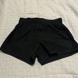 Black athletic shorts
